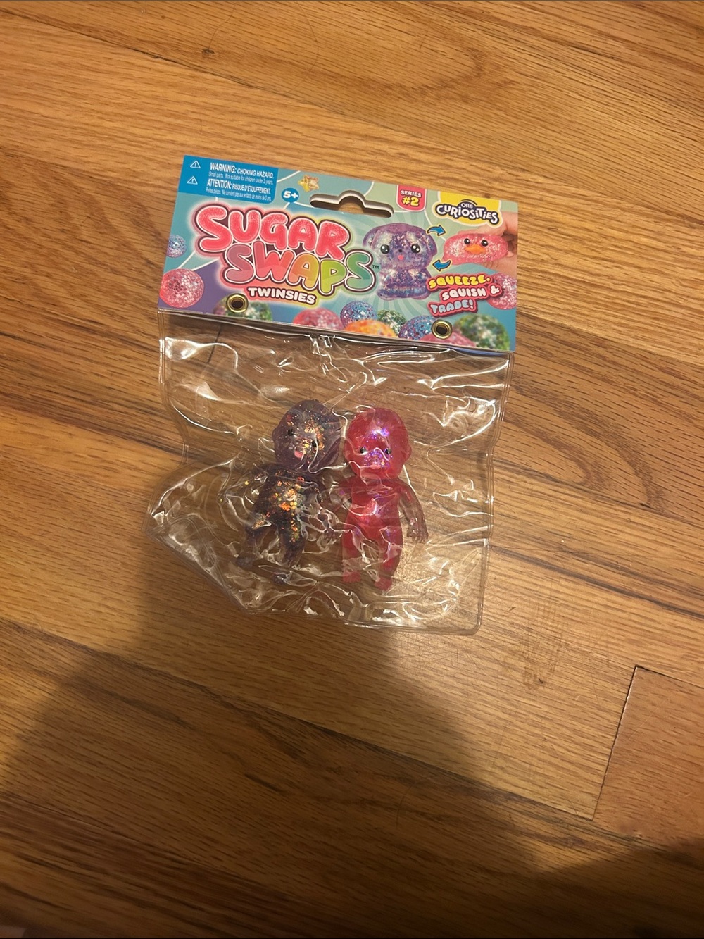 Sugar Swaps Twinsies Glitter Squishy Doll Pack - Pink & Purple